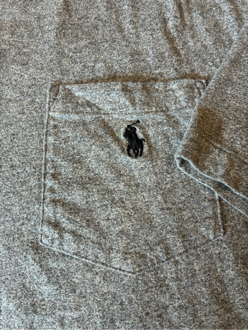 Polo by Ralph Lauren Gray Pocket Tee with Embroidered Pony Men’s